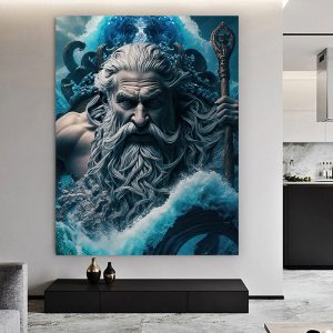 Undersea Deities Mythical Treasures of Legendary Mythology Sacred Symbols Mythology Religion Art Stock Photos