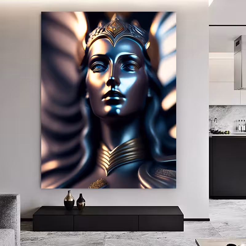 Magical Single-Color Goddess Statue in The Legend Sacred Symbols Mythology Religion Art Stock Photos