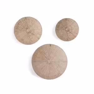 Natural Seagrass Tranquility Waves 3-Piece Wall Décor Set