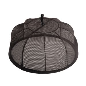 Elegant Black Mesh Food Shield