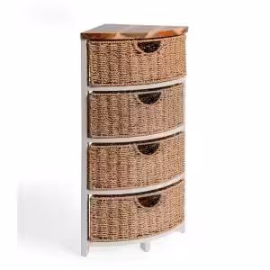 Natural Harmony Corner Storage Cabinet