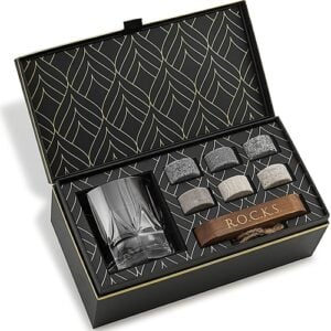 Luxury Whiskey Stones & Imperial Eco Crystal Glass Edition
