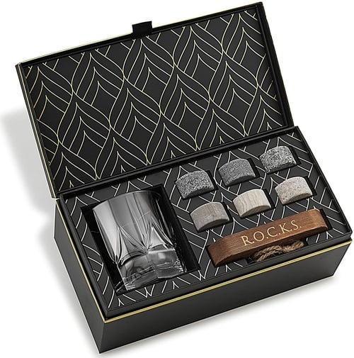Luxury Whiskey Stones & Imperial Eco Crystal Glass Edition