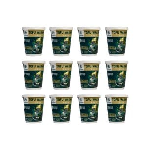 Space Soup – Plant-Based Instant Soup, Box of 12 Cups, Vegan, Ready in Minutes (Box of 12 Cups, Tofu Wakame)