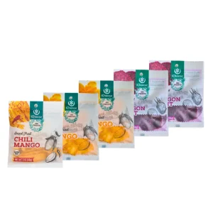 IChoose Go Fruits Dried Fruit Variety Pack, 5 Pack (2 Mango, 1 Spicy Mango, 2 Red Dragon Fruit), 2 oz (56g) Each