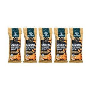 IChoose Go Nuts – Premium Cashews, High Protein Plant-Based Snack, 2 oz per Pack (5 Packs, Black Pepper and Sea Salt)