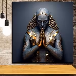 Radiant Buddha Spiritual Luxury Metal Wall Art