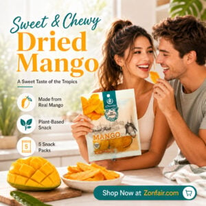 IChoose GoFruits – Dried Mango, Sweet & Chewy Tropical Snack, Plant-Based (56 oz) Pack of 5