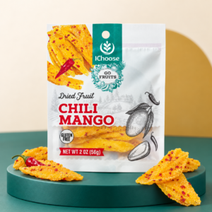 IChoose GoFruits – Chili Mango Dried Fruit, Sweet & Spicy Tropical Snack, Plant-Based (2 oz) Pack of 5