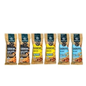 IChoose Go Nuts – Premium Cashews, High Protein Plant-Based Snack, 2 oz per Pack (6 Packs, Trio Mix)