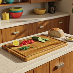 Acacia Wood Cutting Board – Durable Kitchen Prep & Serving Board