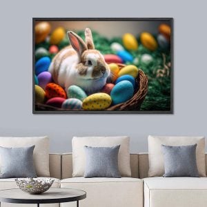 Decorative Painted Pattern Happy Easter Egg