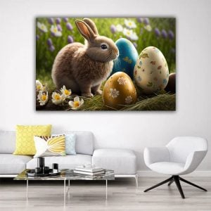 Easter Morning Scene Happy Easter Egg