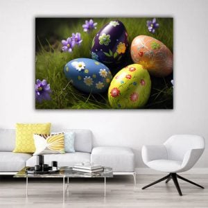 Festive Pastel Decor Happy Easter Egg