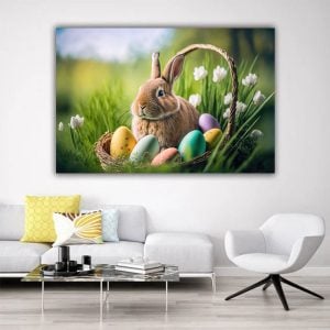 Lovely Spring Illustration Happy Easter Egg