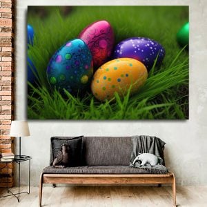 Elegant Floral Pattern Happy Easter Egg