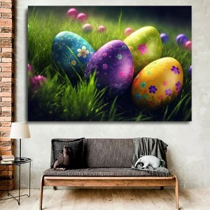 Soft Pastel Artwork Happy Easter Egg