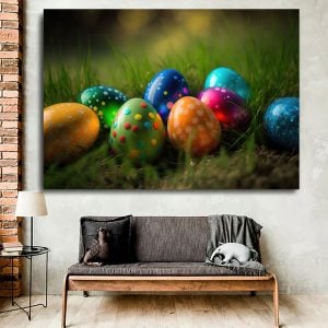 Cute Rabbit Illustration Happy Easter Egg