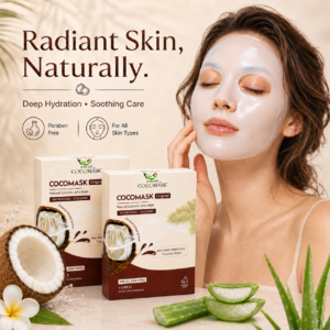 BIOHD SKIN CocoMask Original — Natural Coconut Jelly Facial Sheet Mask, 2-Box Bundle (5 Sheets/ Box)
