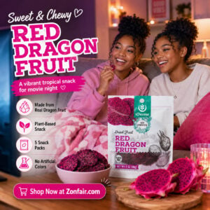 IChoose GoFruits – Dragon Fruit Snacks, Plant-Based (56 oz) Pack of 5