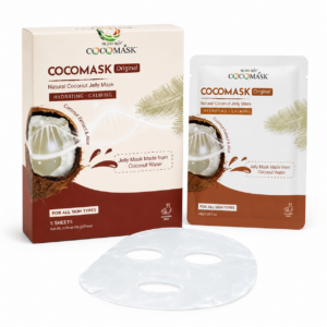 BIOHD SKIN CocoMask Original Natural Coconut Jelly Facial Sheet Mask 5 Sheets Per Box