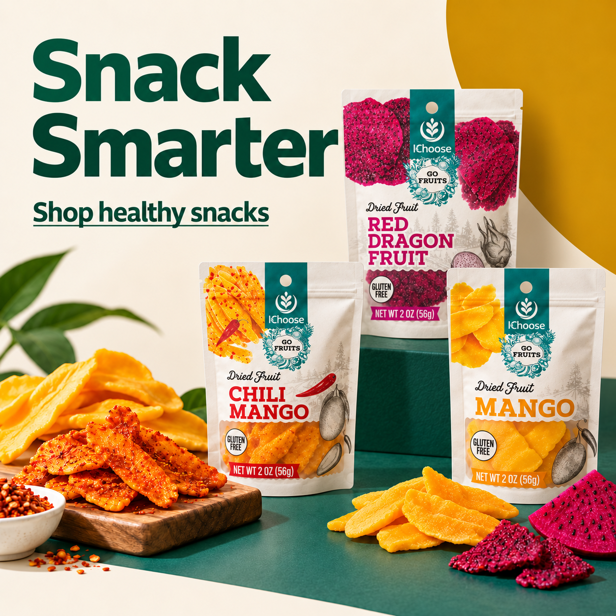Zonfair Snack smarter with three fruit pouches
